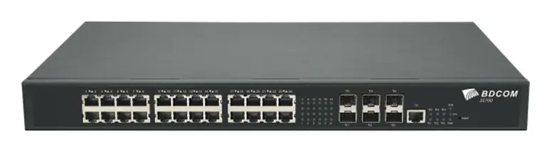 BDCOM S5700-24EP6X-370 24 Port 2.5G PoE 6×10G SFP+ Yönetilebilir Switch — görsel 5