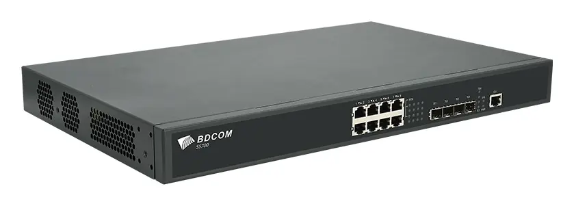 BDCOM S5700-8EP4X 8 Port 2.5G PoE 4×10G SFP+ Yönetilebilir Switch — görsel 4