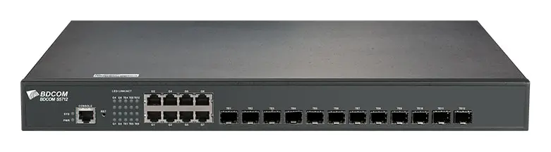 BDCOM S5712 8 Port Gigabit 12×10G SFP+ Yönetilebilir Switch