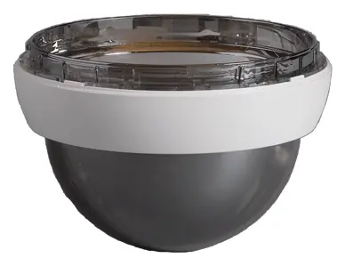 Bosch VGA-BUBBLE-PTIA AUTODOME Serisi Montaj Parçaları ve Aksesuarları Dome camı, sarkıt montaj, siyah saydam