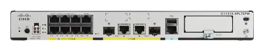 Cisco C1131X-8PLTEPW ISR 1000 8 Port GE LAN 4G LTE Wi-Fi 5G Router