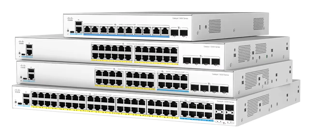 Cisco C1300-48FP-4G 48 Port Gigabit PoE+ 4x1G SFP Yönetilebilir Switch — görsel 2