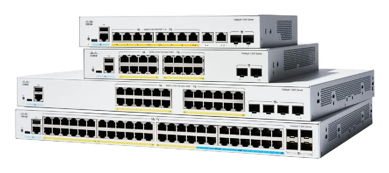 Cisco C1300-48P-4G 48 Port Gigabit PoE+ 4x1G SFP Yönetilebilir Switch