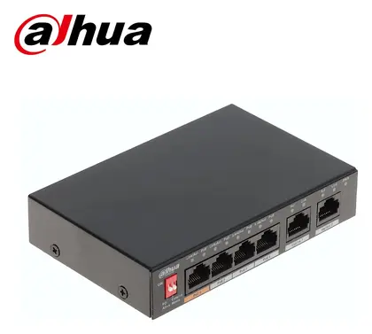 Dahua CS4006-4ET-60 4 Port Yönetilebilir PoE Switch