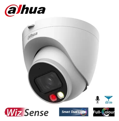 Dahua IPC-HDW2449T-S-IL 4 MP Hibrit Işıklı Sesli IP Dome Kamera