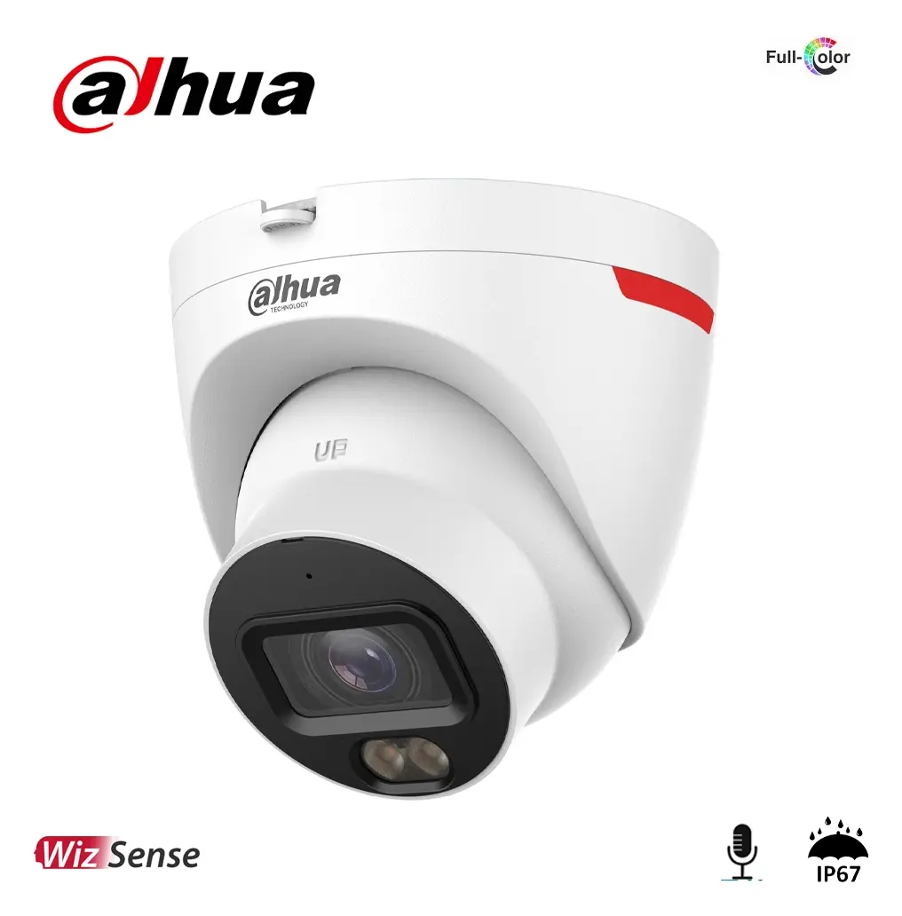 Dahua IPC-HDW2449T-S-LED-PRO 4 MP Full-Color Sesli IP Dome Kamera