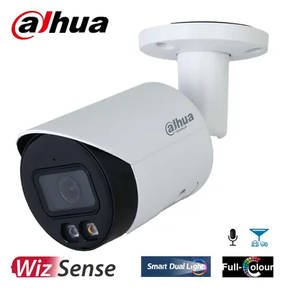 Dahua IPC-HFW2249S-S-IL 2 MP Hibrit Işıklı Sesli IP Bullet Kamera