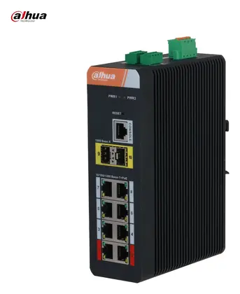 Dahua IS4210-8GT-120 8 Port Gigabit Endüstriyel Switch