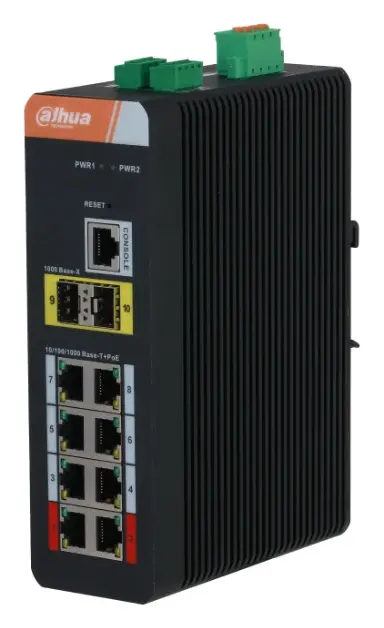 Dahua IS4210-8GT-120 8 Port Gigabit Endüstriyel Switch — görsel 2