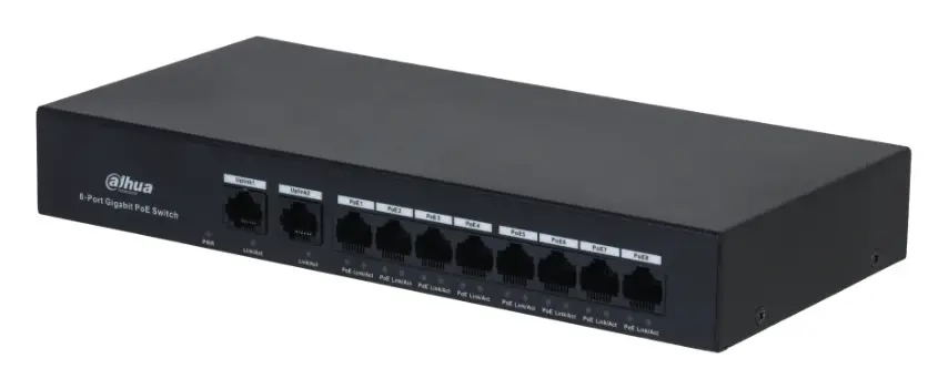 Dahua PFS3010-8GT-65 10 Port (8 PoE) Gigabit PoE Switch