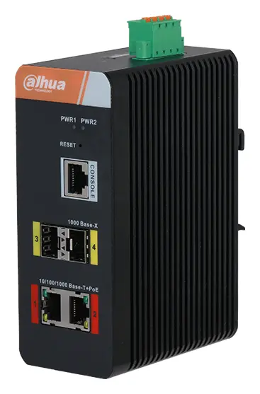 Dahua PFS4204-2GT-DP 4 Port Gigabit Endüstriyel PoE Switch