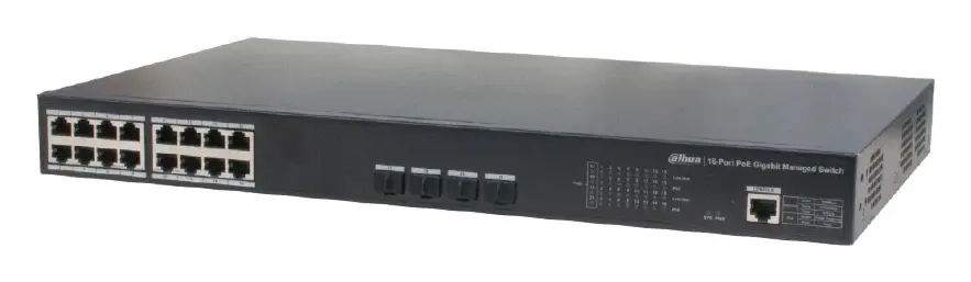 Dahua PFS4420-16GT-250 16 Port Endüstriyel PoE Switch