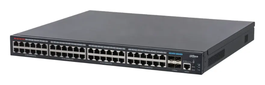 Dahua S5452-48GT4XF-750 52 Port (48 PoE) L2+ PoE Switch