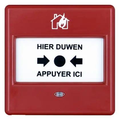 Eaton 4921011FUL-0137X Kırmızı Gövde Yangın İhbar Butonu