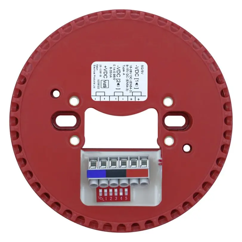 Eaton 580003FULL-0006 Squashni Kırmızı Gövde Sirenli / Flaşörlü Dedektör Tabanı