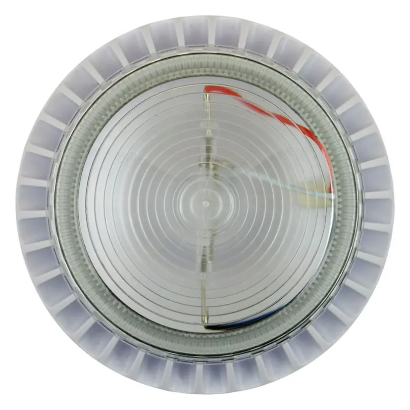 Eaton 640034FULL-0259 Flashni 24V DC Şeffaf Lens Sığ Taban Yangın Sireni / Flaşör