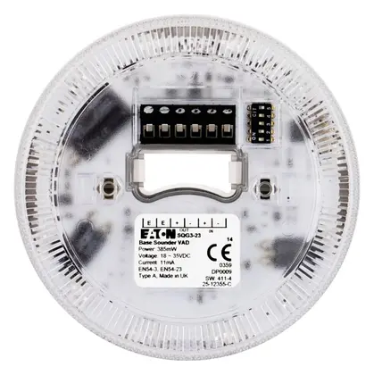 Eaton 666140FULL-1079X SQG3 Beyaz Flaş Beyaz Gövde Sirenli / Flaşörlü Dedektör Tabanı