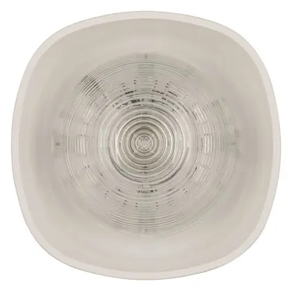 Eaton 680002FULL-0025X Symphoni Şeffaf Lens Kırmızı Flaş Kırmızı Gövde Yangın Sireni / Flaşör