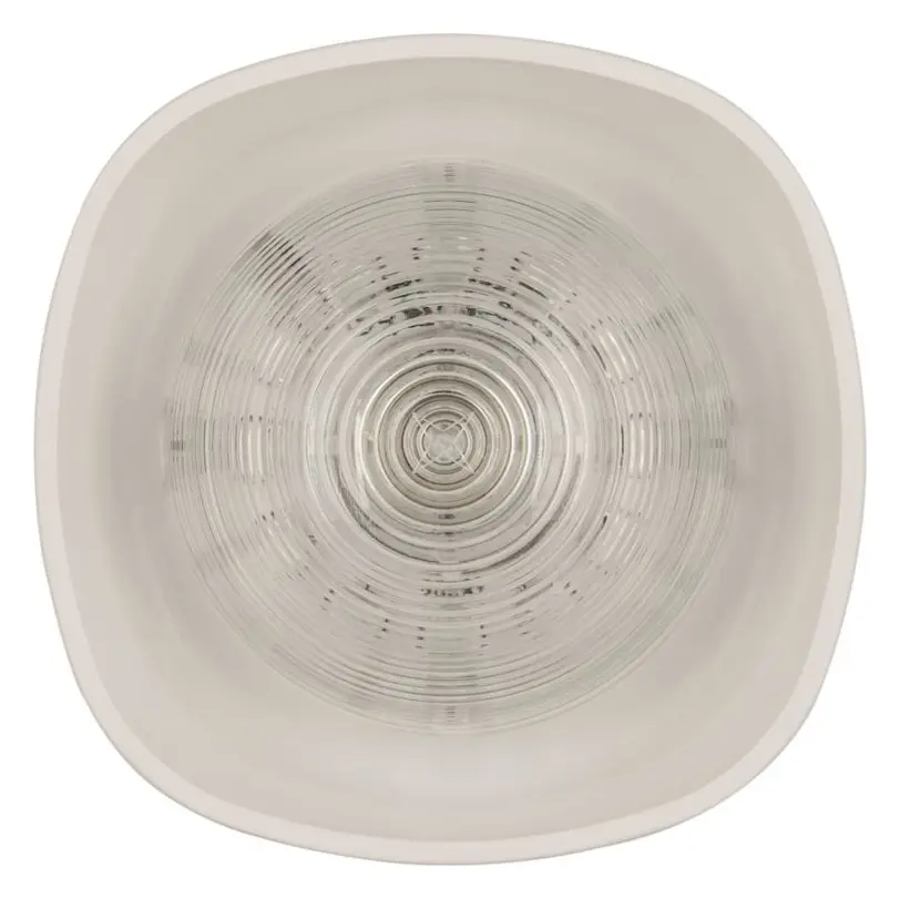 Eaton 680002FULL-0025X Symphoni Şeffaf Lens Kırmızı Flaş Kırmızı Gövde Yangın Sireni / Flaşör
