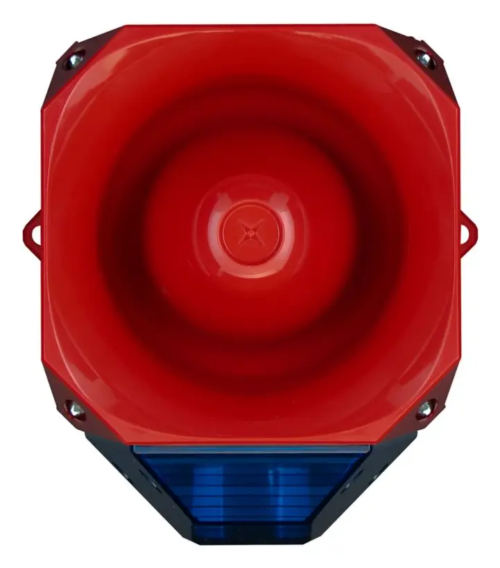 Eaton 7092264FUL-0141X Asserta 9-60V DC Mavi Lens Yangın Sireni / Flaşör