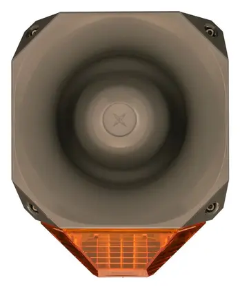 Eaton 7092276FUL-0153 Asserta 230V AC 120dB Amber Lens Gri Gövde Yangın Sireni / Flaşör