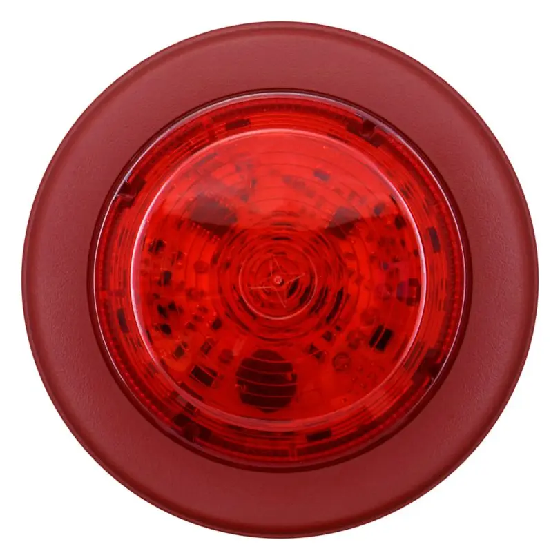 Eaton 811013FULL-0007 Solista Kırmızı Lens Kırmızı Gövde Derin Taban Yangın Flaşörü