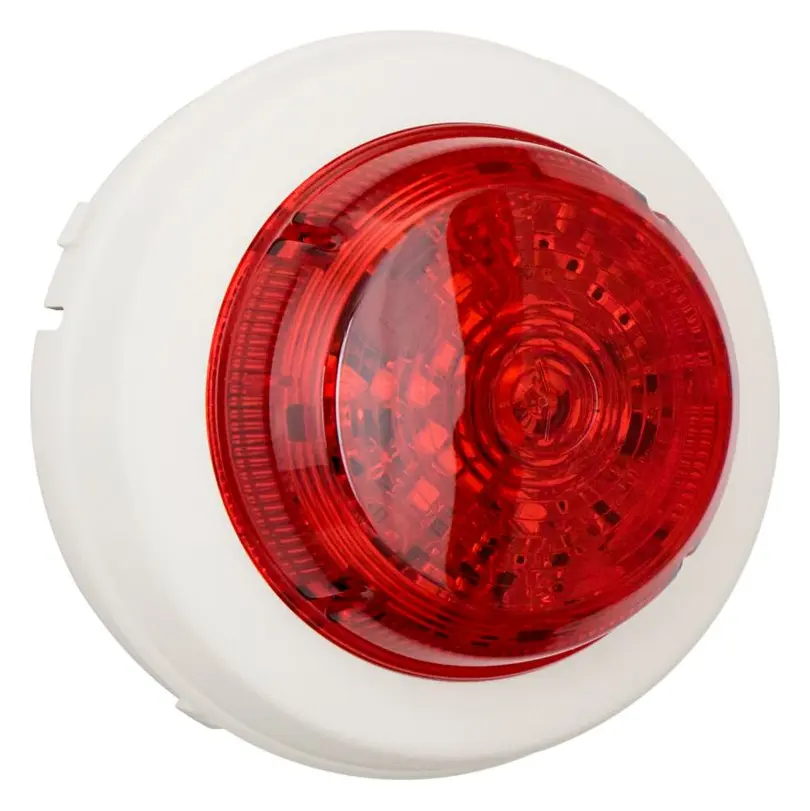 Eaton 811017FULL-0025 Solista Kırmızı Lens Beyaz Gövde Yangın Flaşörü