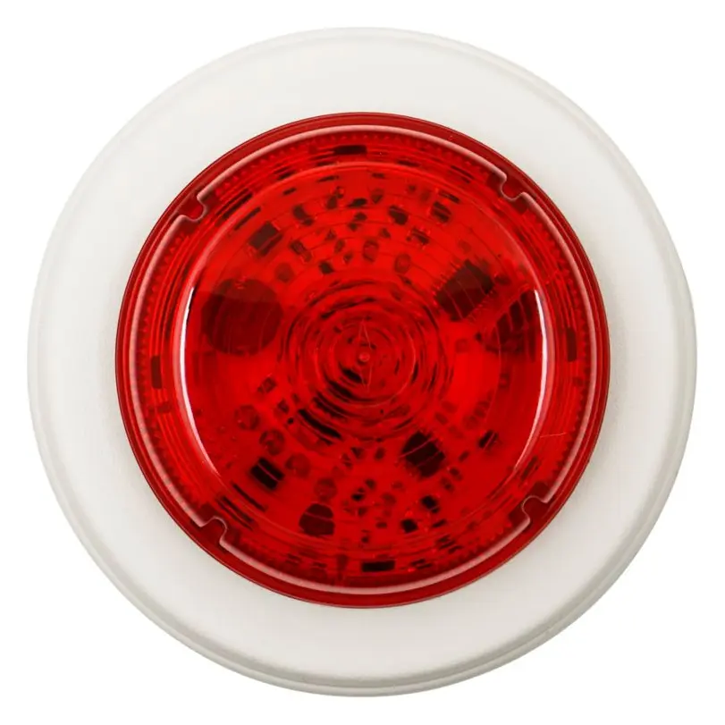 Eaton 811023FULL-0093 Solista Kırmızı Lens Beyaz Gövde Yangın Flaşörü
