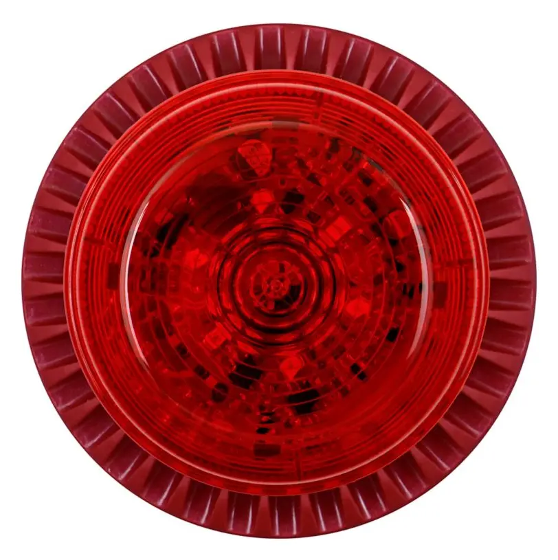 Eaton 8210111FULL-0004X RoLP Kırmızı Lens Kırmızı Gövde Yangın Sireni / Flaşör