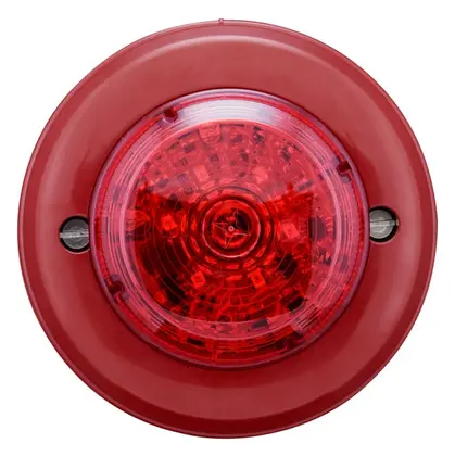 Eaton 8310112FULL-0011 Squashni Kırmızı Lens Kırmızı Gövde Sirenli / Flaşörlü Dedektör Tabanı