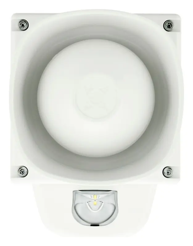 Eaton 8500047FULL-0047X Symphoni LX Dış Ortam Beyaz Flaş Yangın Sireni / Flaşör