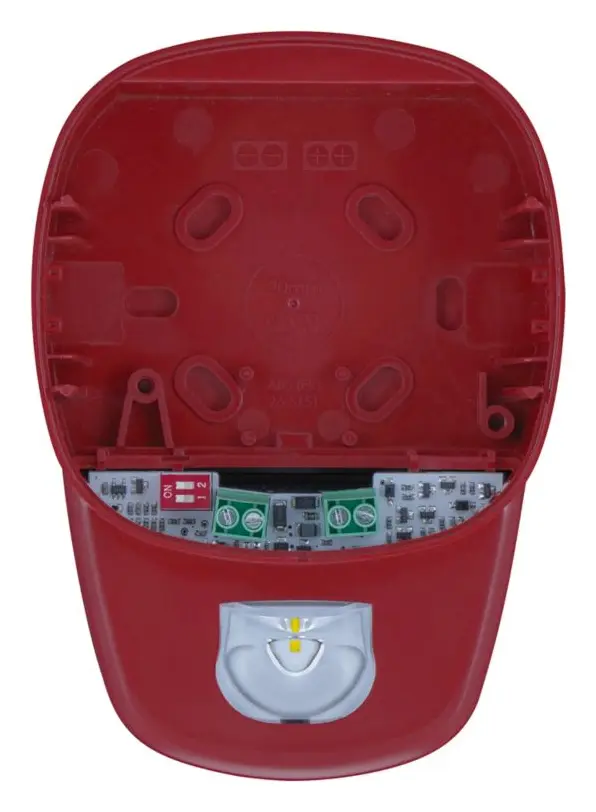Eaton 8500093FULL-0223X Symphoni LX Beyaz Flaş Kırmızı Gövde Sirenli / Flaşörlü Dedektör Tabanı