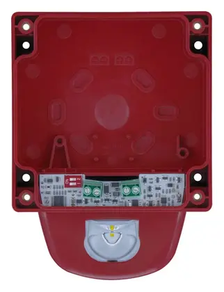 Eaton 8500098FULL-0098X Symphoni LX Beyaz Flaş Kırmızı Gövde Sirenli / Flaşörlü Dedektör Tabanı