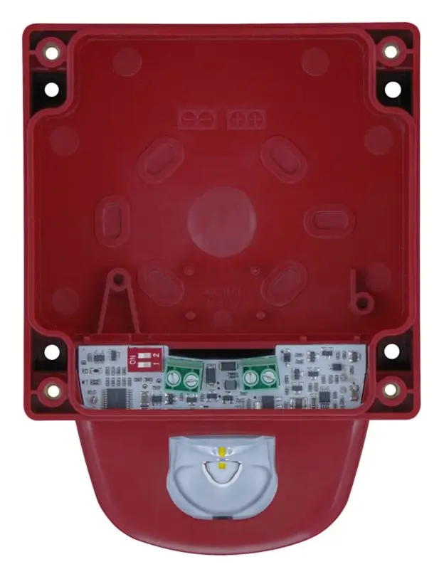 Eaton 8500098FULL-0239X Symphoni LX Beyaz Flaş Kırmızı Gövde Sirenli / Flaşörlü Dedektör Tabanı