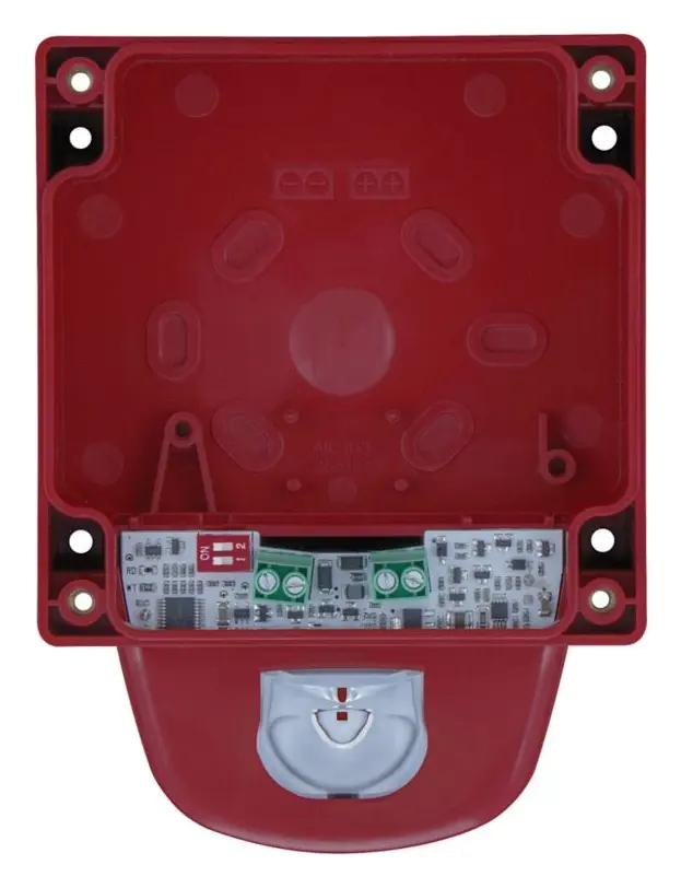 Eaton 8500100FULL-0100X Symphoni LX Kırmızı Flaş Kırmızı Gövde Sirenli / Flaşörlü Dedektör Tabanı