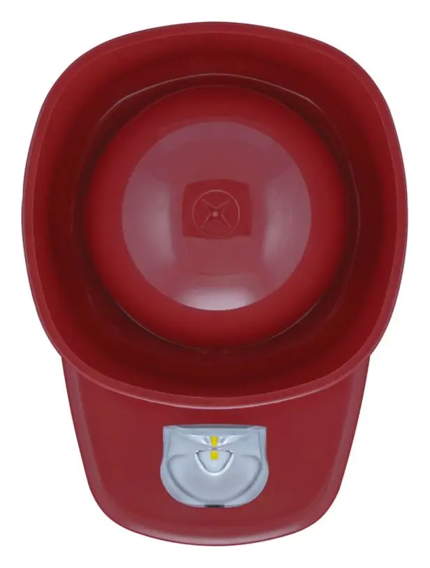 Eaton 850127FULL-0276X Symphoni LX Beyaz Flaş Kırmızı Gövde Yangın Sireni / Flaşör