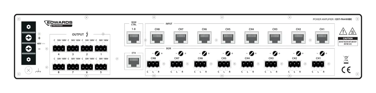 Edwards EST-PA4160B Acil Anons Amplifikatörü — görsel 2