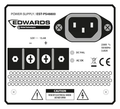 Edwards EST-PS48800 Acil Anons Güç Kaynağı