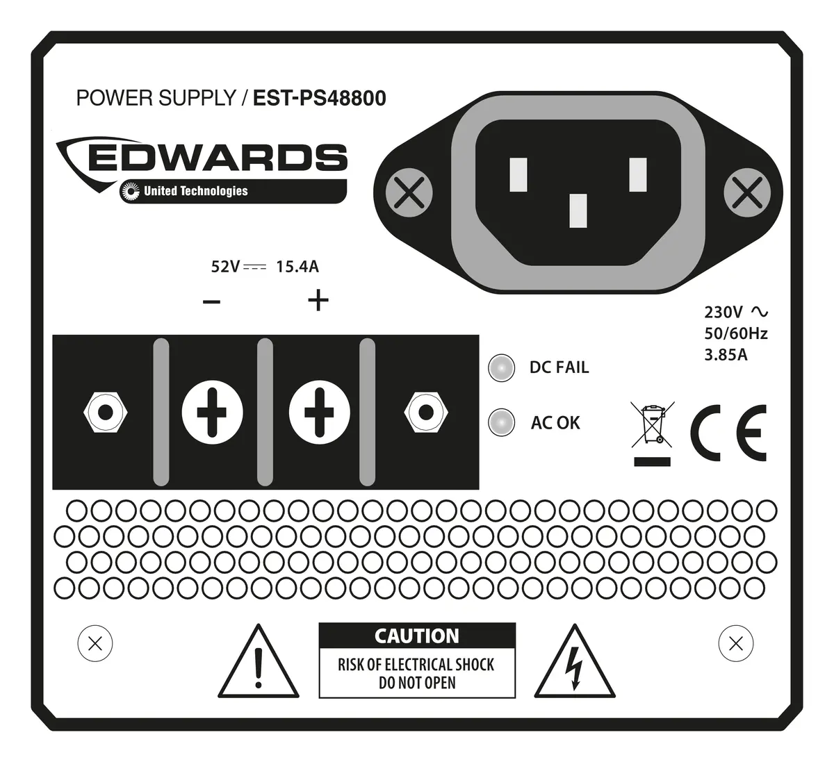 Edwards EST-PS48800 Acil Anons Güç Kaynağı
