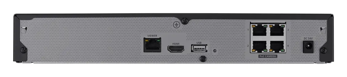 Hanwha Vision LRN-410S 4 Kanal PoE NVR Kayıt Cihazı — görsel 3
