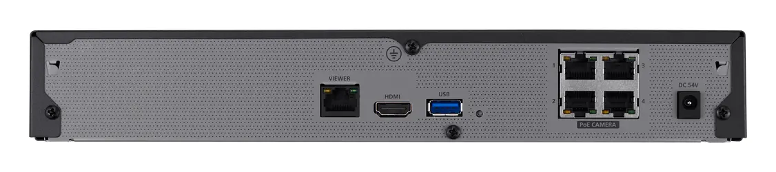 Hanwha Vision QRN-420S 4 Kanal PoE NVR Kayıt Cihazı — görsel 3