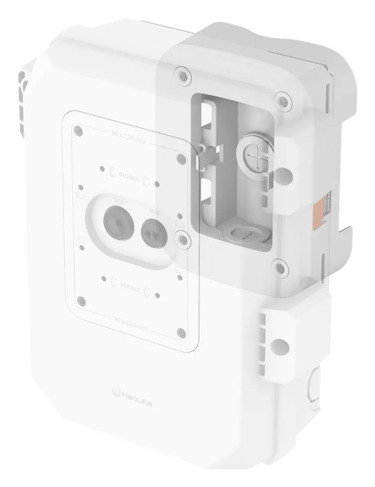 Hanwha Vision SBP-050PMW Duvar Montaj Aparatı — görsel 2
