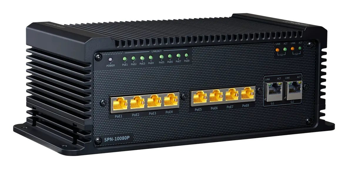 Hanwha Vision SPN-10080P 8 Port PoE Switch — görsel 2