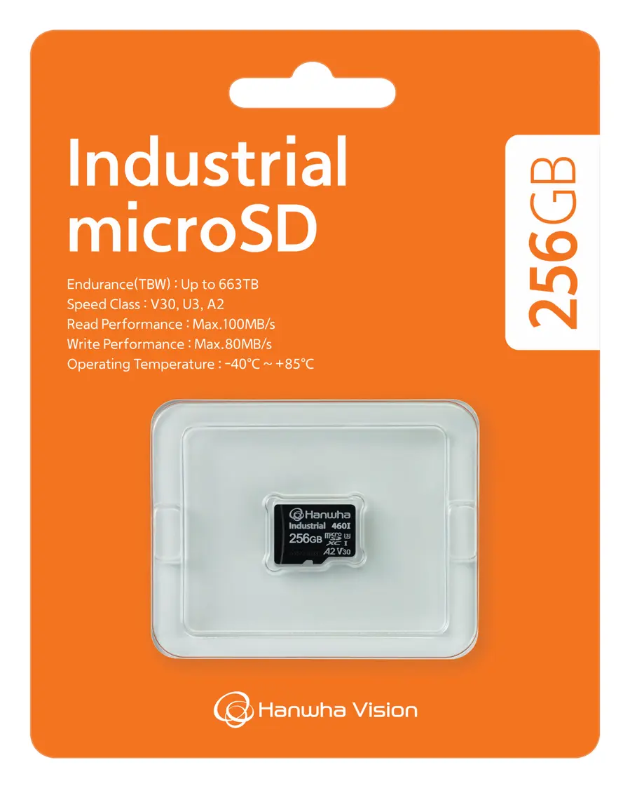 Hanwha Vision SPP-E256G 256GB Endüstriyel microSD Hafıza Kartı
