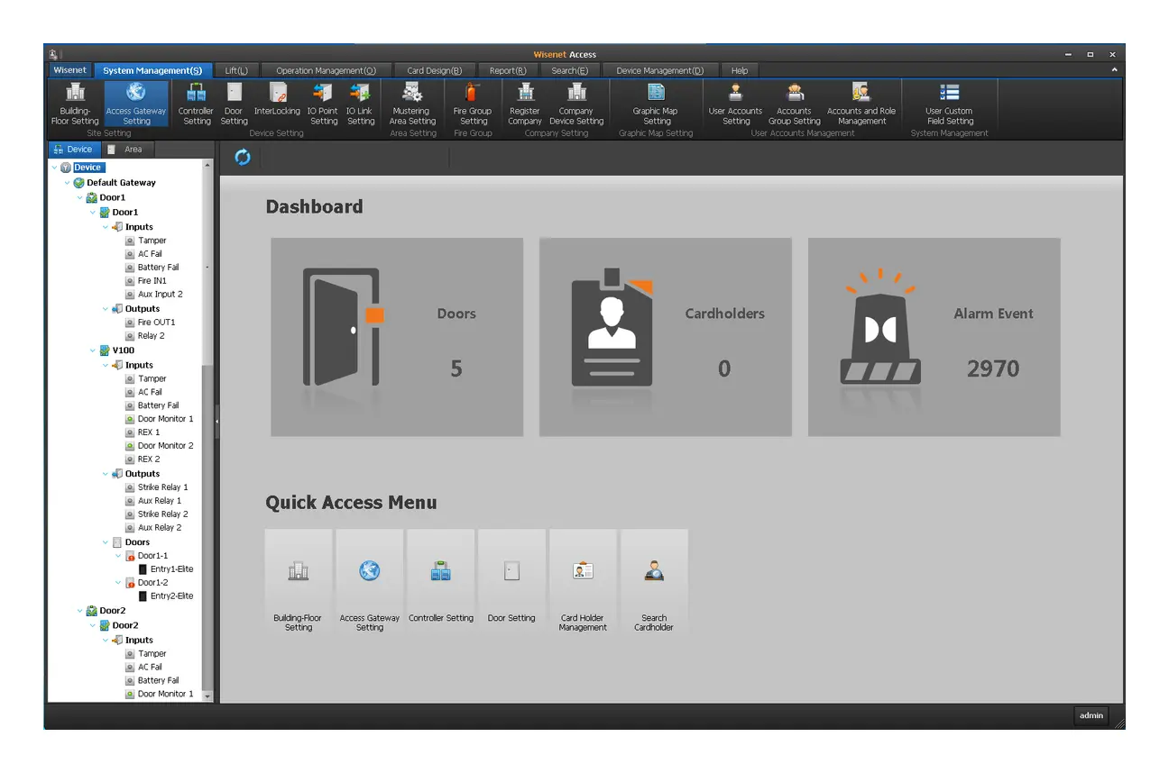 Hanwha Vision Wisenet ACS Geçiş Kontrol Yazılımı — görsel 2