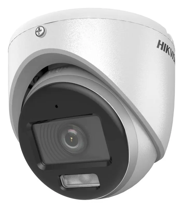 Hikvision DS-2CE70DF0T-LMFS 2 MP ColorVu Smart Hybrid Light Analog HD Turret Kamera