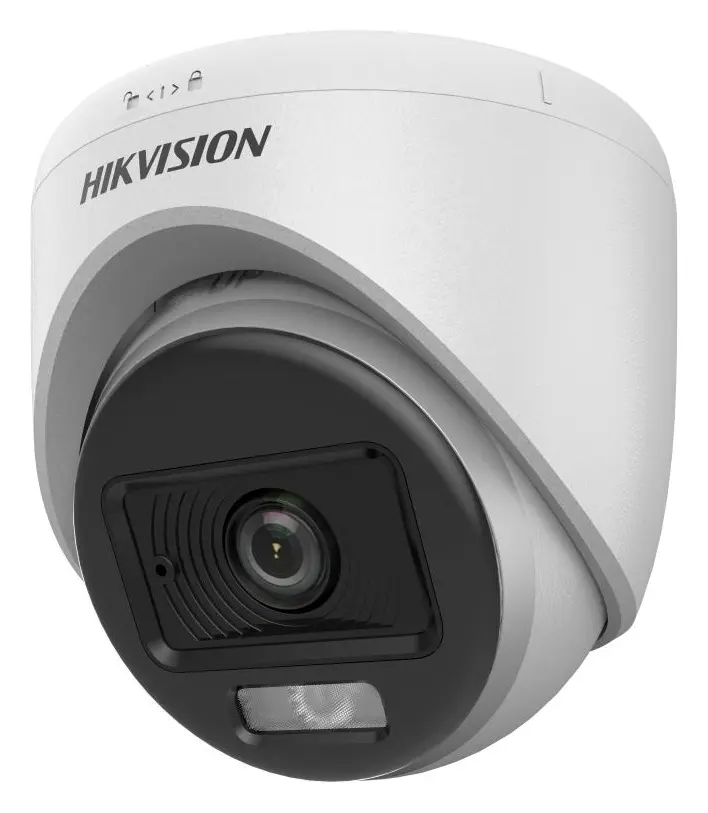 Hikvision DS-2CE70DF0T-LPFS 2 MP ColorVu Smart Hybrid Light Analog HD Turret Kamera