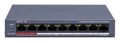 Hikvision DS-3E0109P-E/M(C) 8 Port PoE Switch