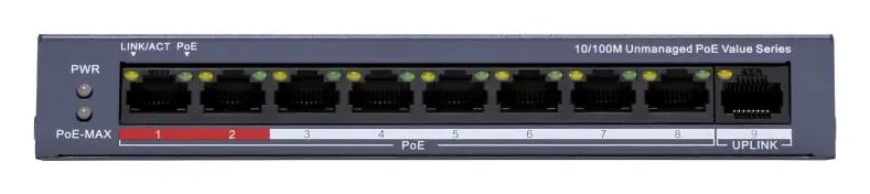 Hikvision DS-3E0109P-E/M(C) 8 Port PoE Switch — görsel 2