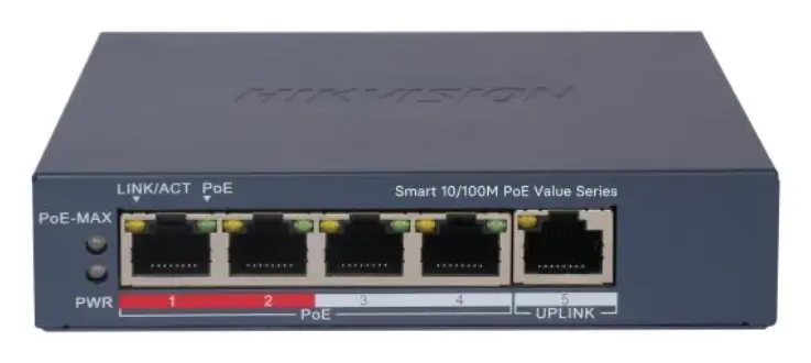 Hikvision DS-3E1105P-EI/M V2 4 Port PoE Switch